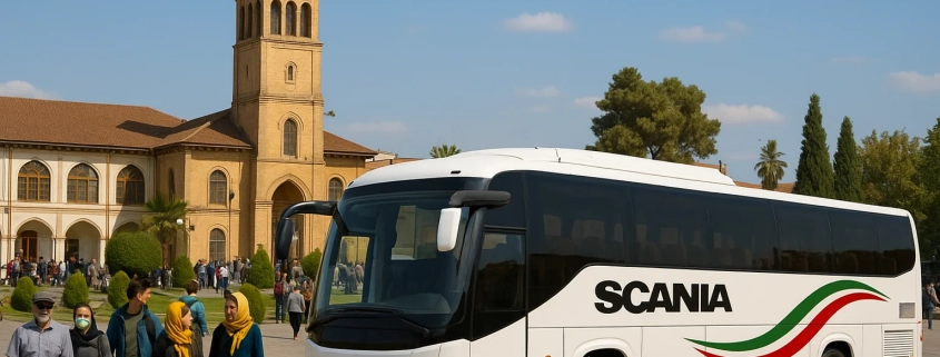 «اجاره اتوبوس Scania میدان ساعت ساری . وی‌آی‌پی رنت کار»