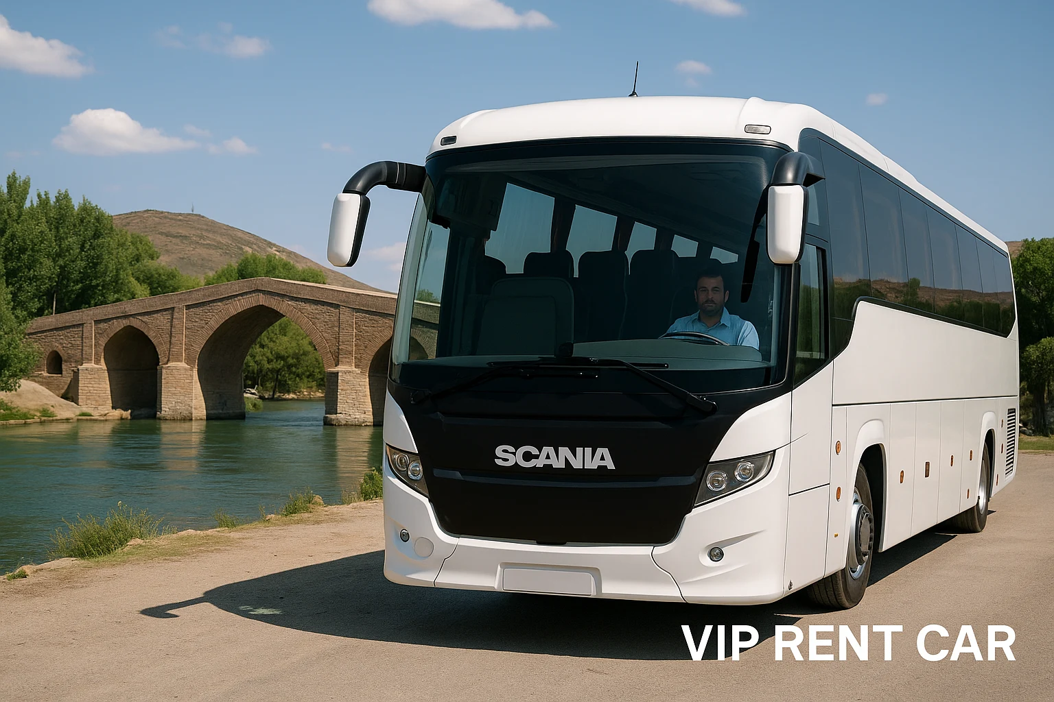 اجاره و رنت اتوبوس اسکانیا در شهرکرد