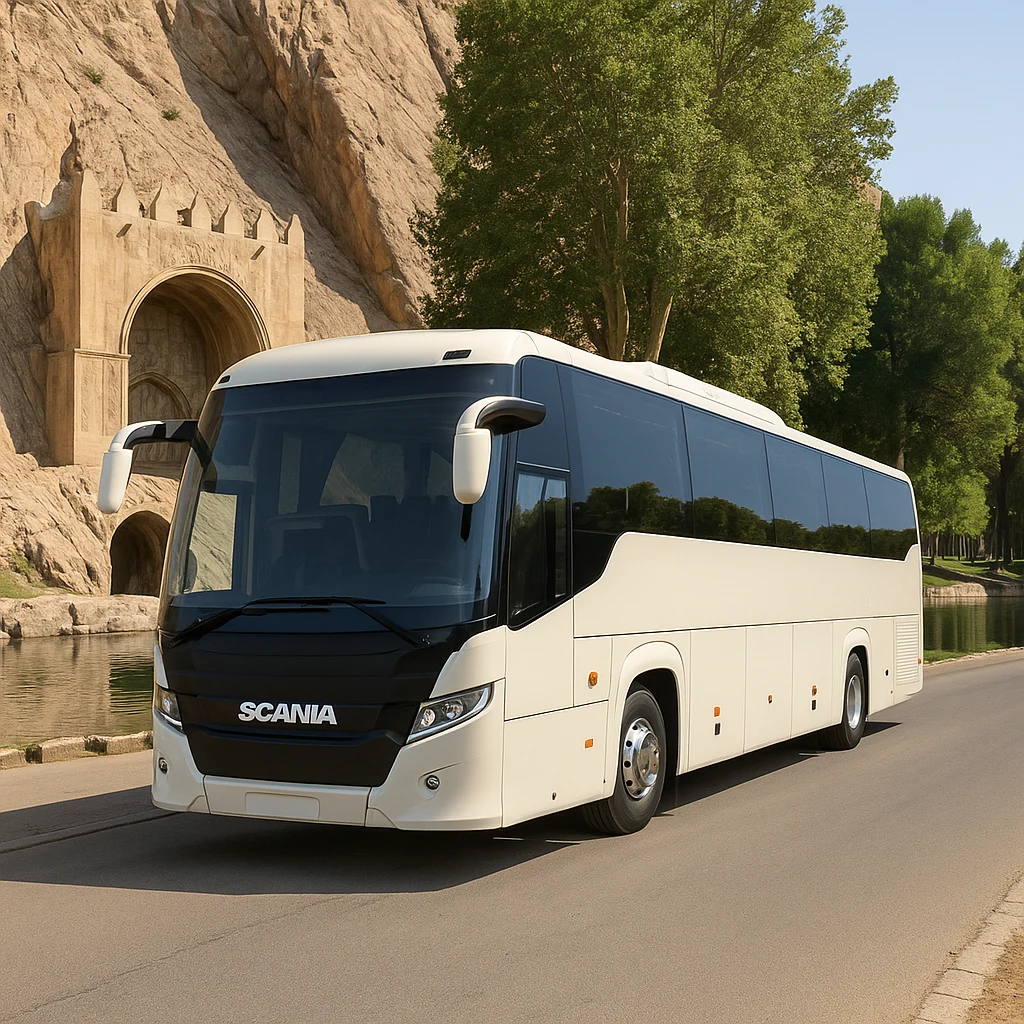 رنت اتوبوس اسکانیا در کرمانشاه