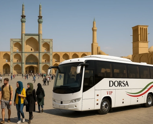 «کرایه اتوبوس توریستی مسجد جامع یزد با وی‌آی‌پی رنت کار»