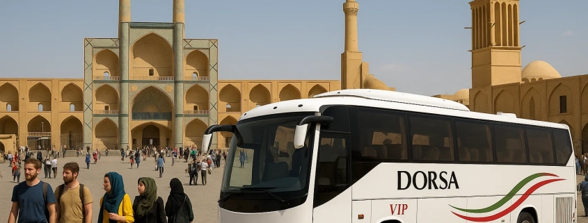 «کرایه اتوبوس توریستی مسجد جامع یزد با وی‌آی‌پی رنت کار»