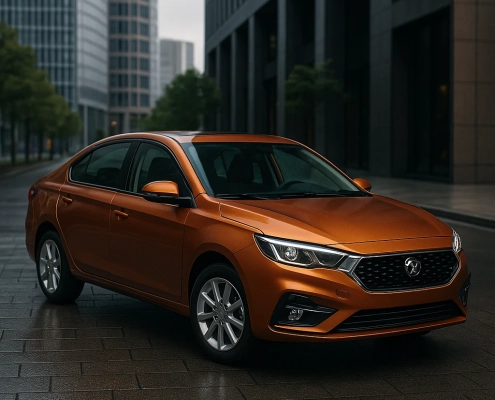 تارا هیبریدی نارنجی متالیک؛ محصول جدید ایران خودرو با طراحی به‌روز