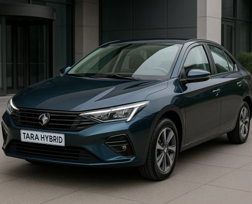 خودروی تارا هیبریدی آبی