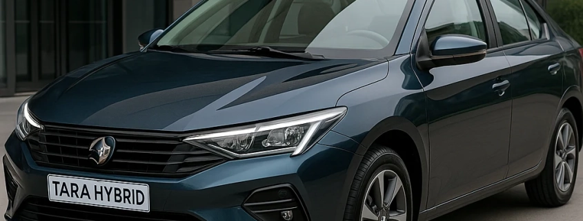 خودروی تارا هیبریدی آبی