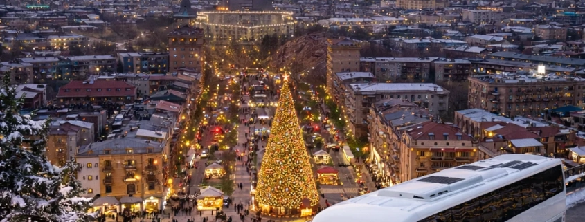 اجاره اتوبوس با قیمت شفاف برای کریسمس ارمنستان