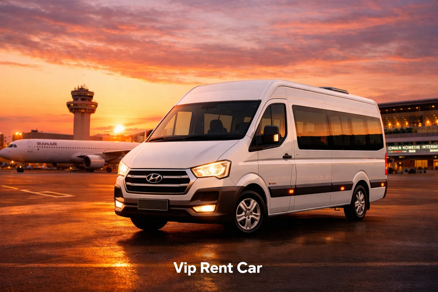 اجاره ون از فرودگاه